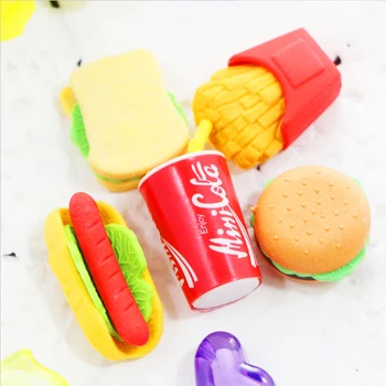 Food modeling eraser Cola Hamburg rubber eraser creative kawaii stationery school supplies papelaria gift for kids
Food modeling eraser Cola Hamburg rubber eraser creative kawaii stationery school supplies papelaria gift for kids