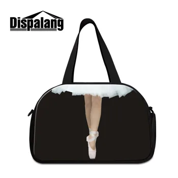 

Dispalang Ballet Girl Travel Bags Large Capacity Luggage Shoulder Bag Travel Duffle Tote with Shoe Pocket Overnight Weekend Bag