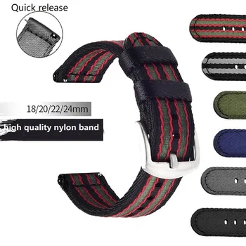 18mm 20mm 22mm 24mm High Quality Nylon Strap NATO Quick Release Sport Canva Watchband Replacement Band Bracelet for DW Watch
18mm 20mm 22mm 24mm High Quality Nylon Strap NATO Quick Release Sport Canva Watchband Replacement Band Bracelet for DW Watch