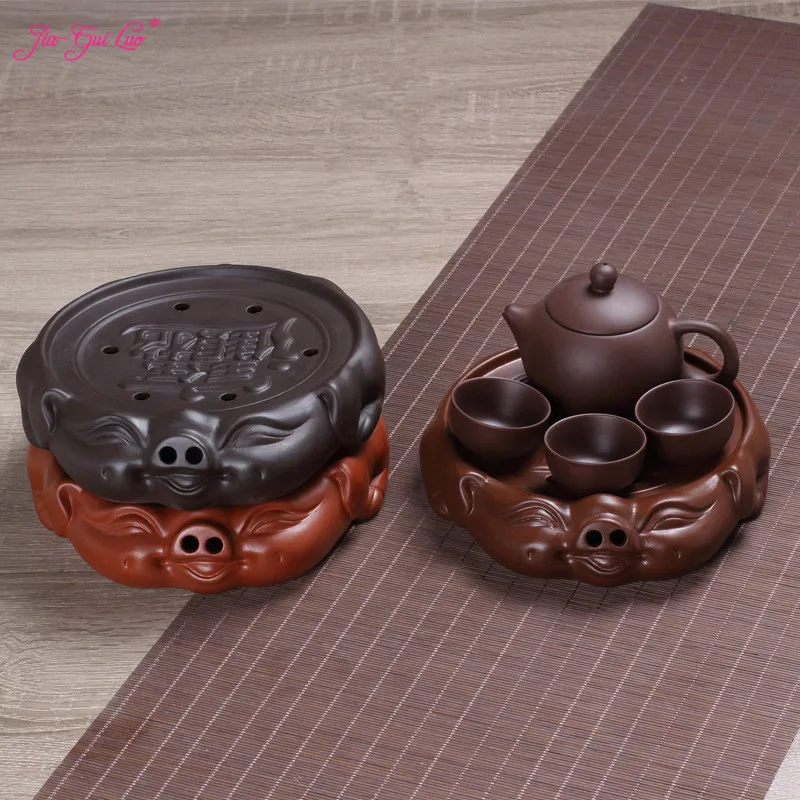 JIA-GUI LUO Purple Clay Lucky pig dry bubble Kung Fu tea accessories tea tray home simple modern office casual bar supplies F008
JIA-GUI LUO Purple Clay Lucky pig dry bubble Kung Fu tea accessories tea tray home simple modern office casual bar supplies F008
