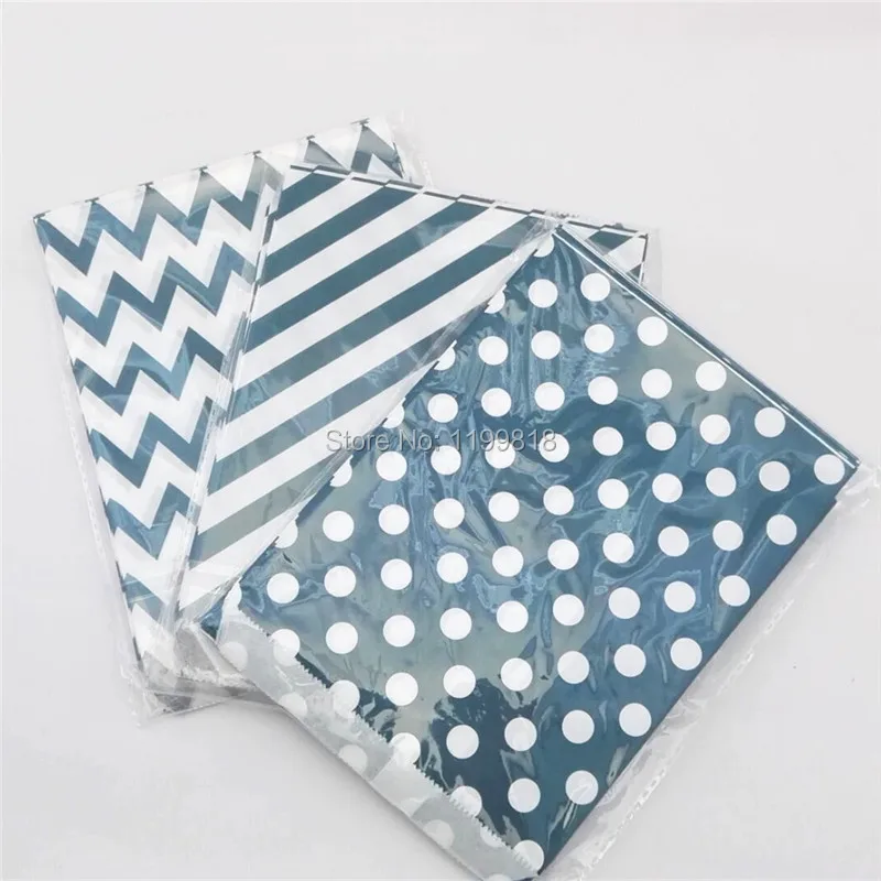 navy blue paper bags