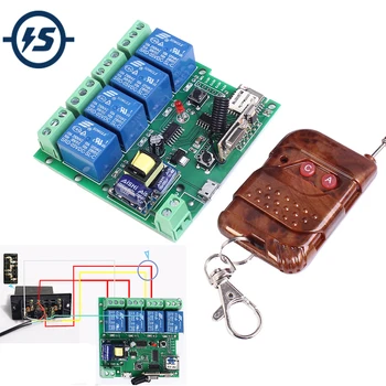 220V 4 Channel Wifi Relay Module Phone APP Wireless Remote Control WIFI Switch Jog Self-Lock Interlock + 433M Remote Control
220V 4 Channel Wifi Relay Module Phone APP Wireless Remote Control WIFI Switch Jog Self-Lock Interlock + 433M Remote Control