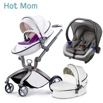 Hot Mom stroller stroller high landscape can sit or lie pneumatic wheels portable baby stroller trolley with car seat
Hot Mom stroller stroller high landscape can sit or lie pneumatic wheels portable baby stroller trolley with car seat