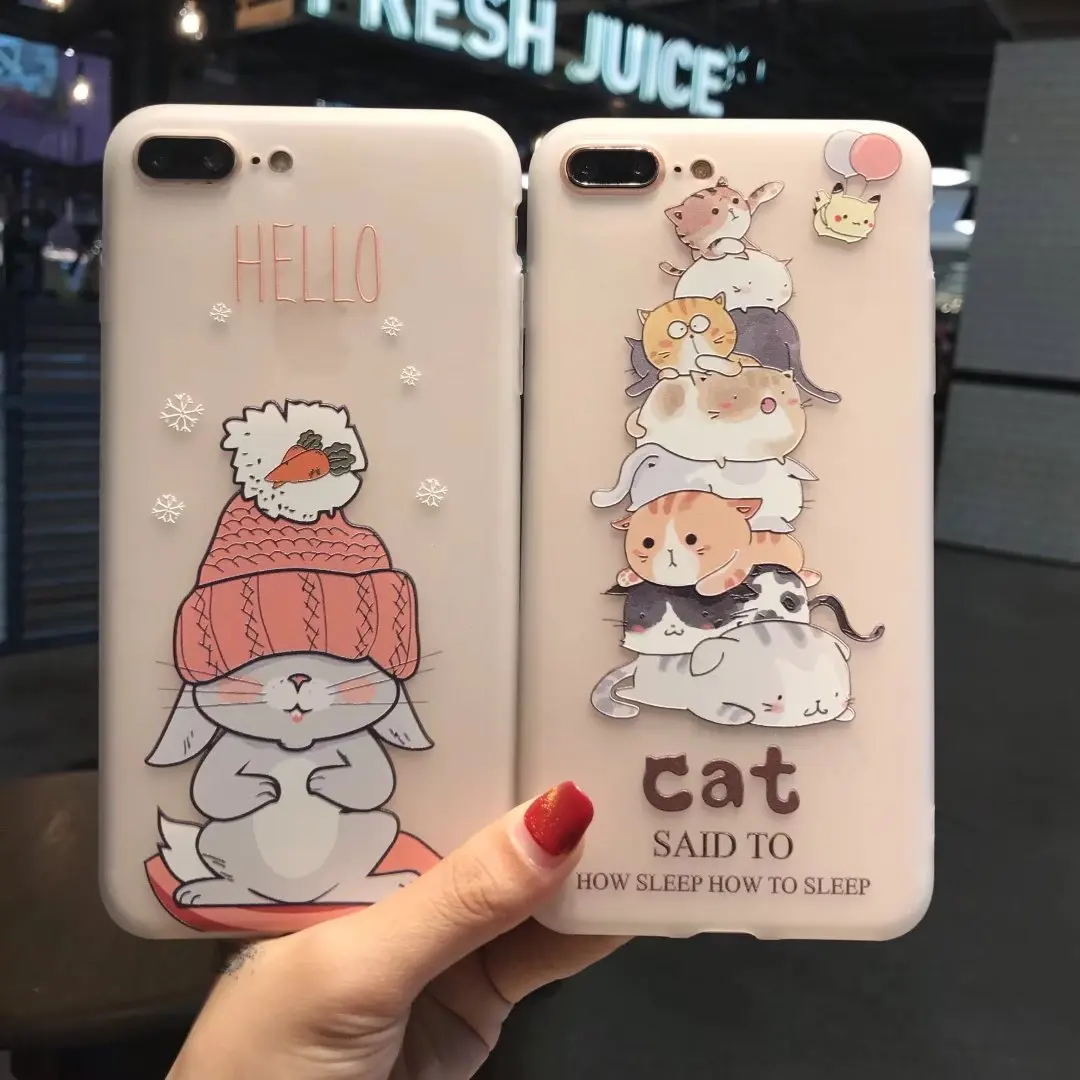 Kuutti Squishy Women Kawaii Cat Rabbit Transparent 3D Relief Silicone Cartoon Phone Case for iPhone 6 7 8 Plus X Mobile Covers
Kuutti Squishy Women Kawaii Cat Rabbit Transparent 3D Relief Silicone Cartoon Phone Case for iPhone 6 7 8 Plus X Mobile Covers