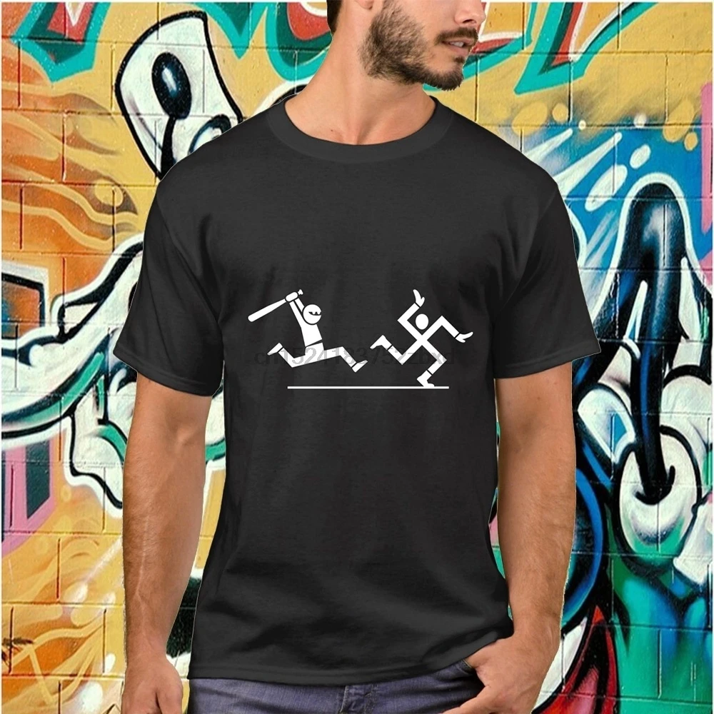 High No Nazis Jews Novelty Premium Men Summer Fashion Cotton Crew Neck T-shirt Casual Slim Fit Clothes Black
High No Nazis Jews Novelty Premium Men Summer Fashion Cotton Crew Neck T-shirt Casual Slim Fit Clothes Black