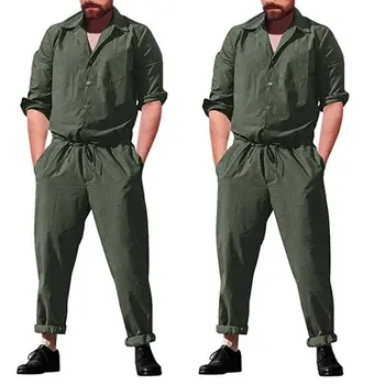 Men's Slim Long One Piece Romper Long Sleeve Street Casual Cargo Pants Jumpsuit Siamese Trousers Solid
Men's Slim Long One Piece Romper Long Sleeve Street Casual Cargo Pants Jumpsuit Siamese Trousers Solid