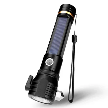 W565 T6 LED 500LM 3 Modes Electric Torch USB/Solar Light Charging Safety Hammer Cutter Tactical Flashlight Emergency Flashlights
W565 T6 LED 500LM 3 Modes Electric Torch USB/Solar Light Charging Safety Hammer Cutter Tactical Flashlight Emergency Flashlights