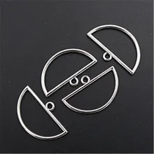 WKOUD 15pcs Silver Plated Creative Hollow Semi-circular Alloy Pendant Simple Earrings Bracelet DIY Metal Jewelry Charm Findings
WKOUD 15pcs Silver Plated Creative Hollow Semi-circular Alloy Pendant Simple Earrings Bracelet DIY Metal Jewelry Charm Findings