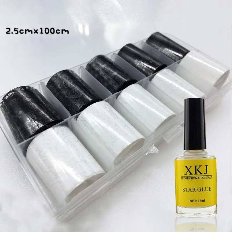 10Pcs 2.5*100cm Holographic Nail Foil With Nail Transfer Glue Laser Colorful Foil Nail Art Transfer Sticker Kit manicure Decor
10Pcs 2.5*100cm Holographic Nail Foil With Nail Transfer Glue Laser Colorful Foil Nail Art Transfer Sticker Kit manicure Decor