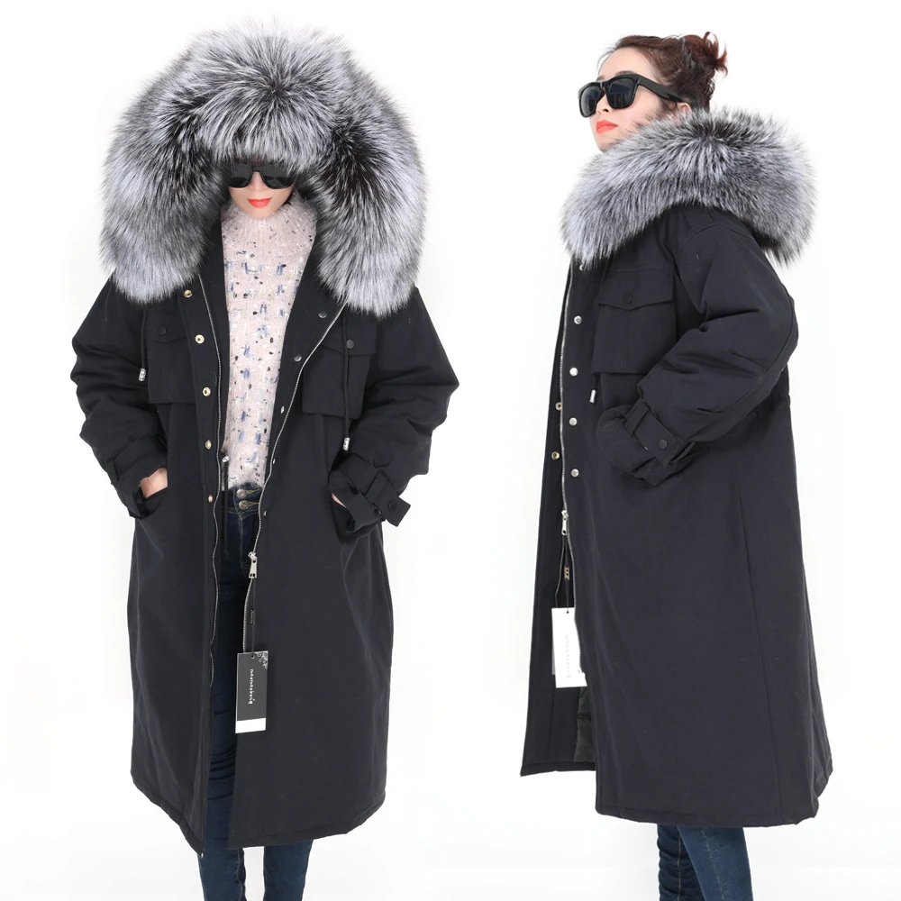 Maomaoakong2019 fashion women's down jacket Medium and long section Over the knee Real fur collar Parker jacket winter
Maomaoakong2019 fashion women's down jacket Medium and long section Over the knee Real fur collar Parker jacket winter