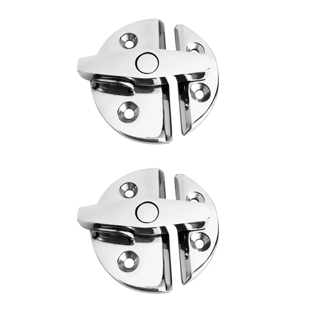 Round 2.17'' Door Locker Latch Hatch Lock Deck Latch - Marine 316 Stainless Steel