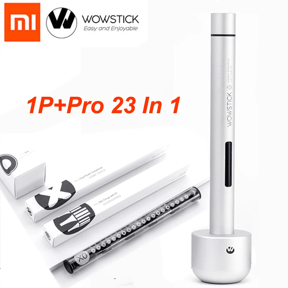 100% Xiaomi Mijia Wowstick Electric Screw Driver 1P+Pro 23 In 1 Aluminium Body DIY Repair Desktop Tools with Metal Base
100% Xiaomi Mijia Wowstick Electric Screw Driver 1P+Pro 23 In 1 Aluminium Body DIY Repair Desktop Tools with Metal Base