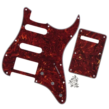 NEW SSH Guitar Pickguard Scratch Plate & Tremolo Cover Back Plate & Screws for Strat Electric Guitar Accessories Red Tortoise
NEW SSH Guitar Pickguard Scratch Plate & Tremolo Cover Back Plate & Screws for Strat Electric Guitar Accessories Red Tortoise
