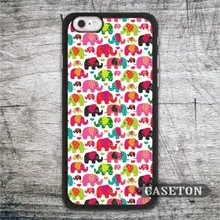 Rainbow Elephants Case For iPhone 7 6 6s Plus 5 5s SE 5c and For iPod 5 High Quality Classic Animal Phone Cover