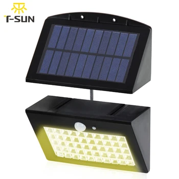 T-SUNRISE 50 LED Separatable Motion Sensor Wall Light 3000k Warm White LED Solar Lamp for Indoor/Outdoor Usage IP65 Waterproof
T-SUNRISE 50 LED Separatable Motion Sensor Wall Light 3000k Warm White LED Solar Lamp for Indoor/Outdoor Usage IP65 Waterproof