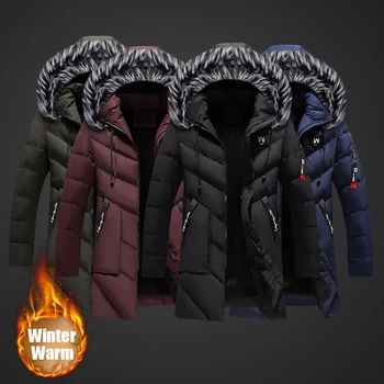 2019 Fashion Winter Jacket Men High Quality Fur Collar Thick Hooded Coats Velvet Warm Parka Men Long Trench Down Jackets Hombre
2019 Fashion Winter Jacket Men High Quality Fur Collar Thick Hooded Coats Velvet Warm Parka Men Long Trench Down Jackets Hombre