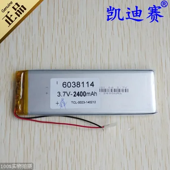 3.7v li po li-ion batteries lithium polymer battery 3 7 v lipo li ion rechargeable lithium-ion for 2400mAh 6038114 tablet LED
3.7v li po li-ion batteries lithium polymer battery 3 7 v lipo li ion rechargeable lithium-ion for 2400mAh 6038114 tablet LED