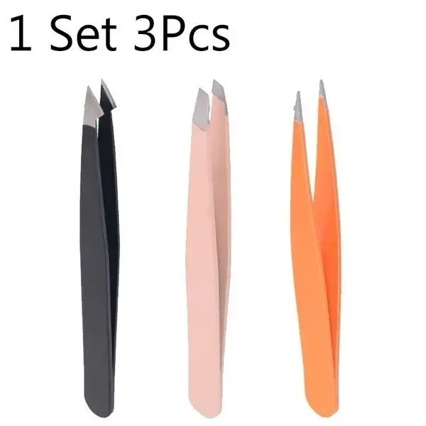 New 3Pcs Point Slant Knife Tip Eyebrow Removal Tweezers Eyelashes Extension Tools
New 3Pcs Point Slant Knife Tip Eyebrow Removal Tweezers Eyelashes Extension Tools