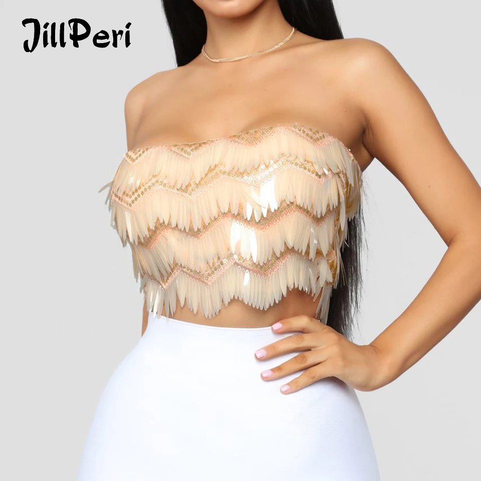 JillPeri Women Strapless Luxury Sequin Crop Top Party Club Wear Ultra Short Sexy Tops Street Wear Daily Outfit Bling Shinny Tops
JillPeri Women Strapless Luxury Sequin Crop Top Party Club Wear Ultra Short Sexy Tops Street Wear Daily Outfit Bling Shinny Tops