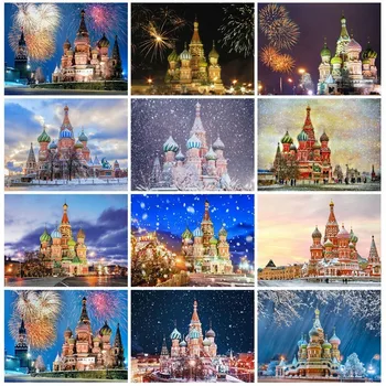 Huacan Diamond Painting Cross Stitch Scenery Home Decor Full Rhinestone Diamond Mosaic Church Diamond Embroidery St.Petersburg
Huacan Diamond Painting Cross Stitch Scenery Home Decor Full Rhinestone Diamond Mosaic Church Diamond Embroidery St.Petersburg