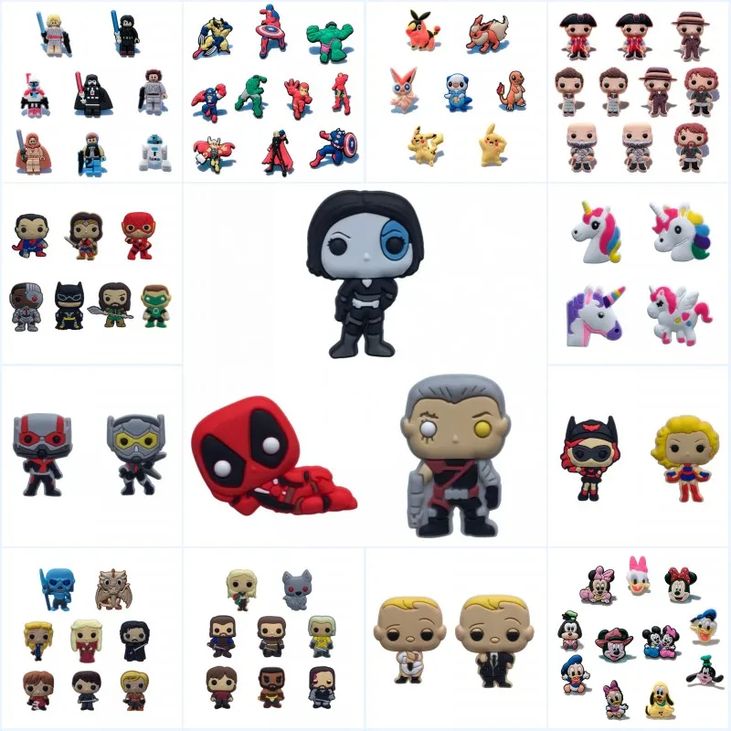 100pcs Game of Thrones PVC Pins Deadpool Justice League Badges Brooches Clothes Backpack Hat Decor Accessory Buttons Kid Gift
100pcs Game of Thrones PVC Pins Deadpool Justice League Badges Brooches Clothes Backpack Hat Decor Accessory Buttons Kid Gift