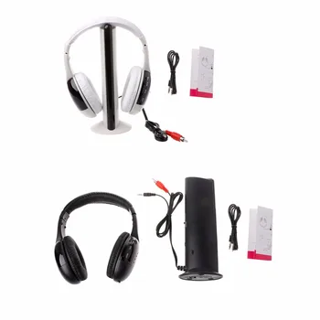1 Set New Stylish 5 in 1 Hi-Fi Wireless Headset Headphone Earphone for TV DVD MP3 PC
1 Set New Stylish 5 in 1 Hi-Fi Wireless Headset Headphone Earphone for TV DVD MP3 PC