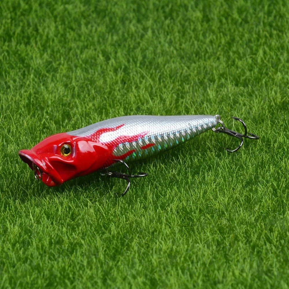 1pcs Topwater Popper Hard Plastic Fishing Lures 95mm/11.8g Wobblers Popper Lure pesca Fishing Bait Fishing Tackle
1pcs Topwater Popper Hard Plastic Fishing Lures 95mm/11.8g Wobblers Popper Lure pesca Fishing Bait Fishing Tackle