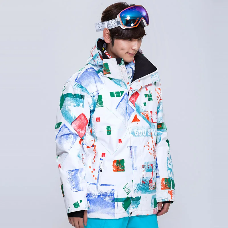 New style Snow Gsou ski jacket men's single board double plate ski coat printing graffiti ski jacket thick wind insulation
New style Snow Gsou ski jacket men's single board double plate ski coat printing graffiti ski jacket thick wind insulation