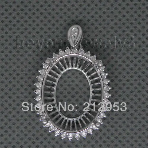 Vintage Oval 16x20mm Semi Pendant Jewelry In Solid 18kt White Gold for Women Birthday Custom Gift E0080
Vintage Oval 16x20mm Semi Pendant Jewelry In Solid 18kt White Gold for Women Birthday Custom Gift E0080
