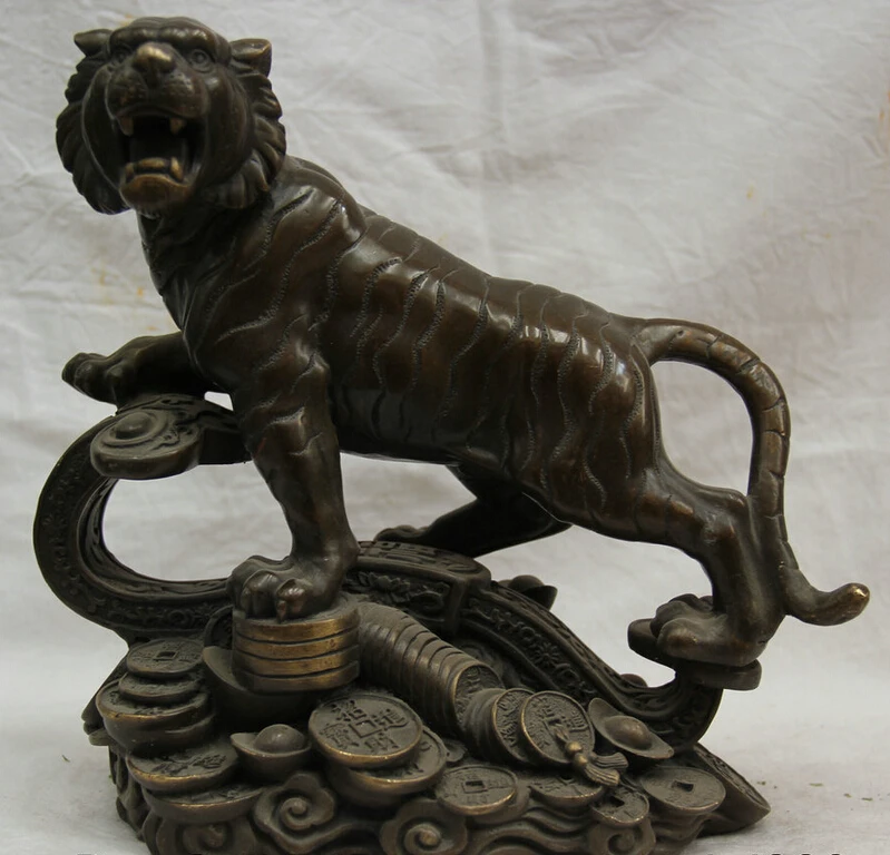 song voge gem S5810 9 " Chinese Bronze Folk money coin Yuan Bao Zodiac Year Tiger Statue Feng Shui
song voge gem S5810 9 " Chinese Bronze Folk money coin Yuan Bao Zodiac Year Tiger Statue Feng Shui