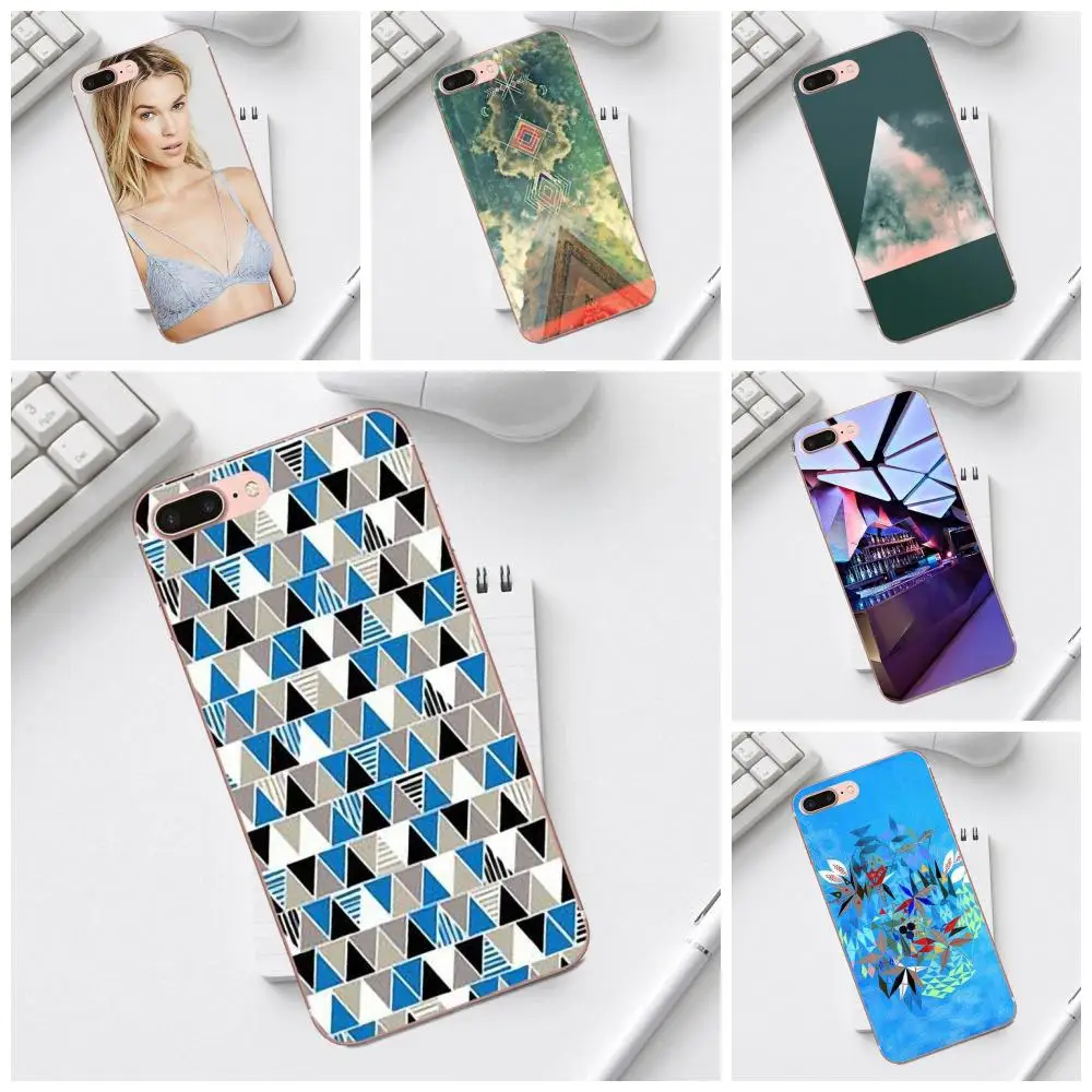 Мягкий чехол для мобильного телефона Qdowpz Pretty Cloud Triangle Galaxy Alpha Core Prime Note 4 5 8 S3 S4 S5 S6 S7