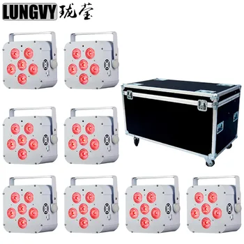 Free Shipping 8pcs/lot Flight Case Packing 6x18W 6in1 Battery Powered Wireless DMX512 LED Par Light
Free Shipping 8pcs/lot Flight Case Packing 6x18W 6in1 Battery Powered Wireless DMX512 LED Par Light