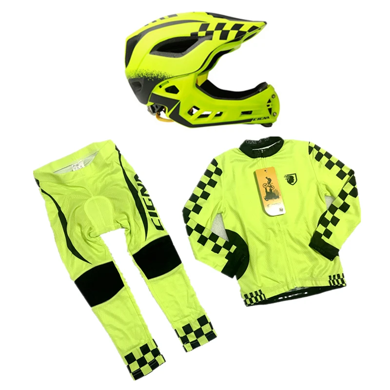 2-10 Year Old Kids Full Face Bicycle Helmet &Long Sleeves Cycling Jersey Set Outdoor Sports Full Covered Skating Riding Helmet
2-10 Year Old Kids Full Face Bicycle Helmet &Long Sleeves Cycling Jersey Set Outdoor Sports Full Covered Skating Riding Helmet