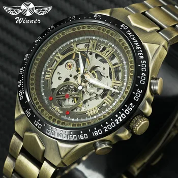 WINNER Mechanical Watch Men Fashion Design Brass Visible Dial Waterproof Stainless Automatic Watches Luxury Top Brand Reloj
WINNER Mechanical Watch Men Fashion Design Brass Visible Dial Waterproof Stainless Automatic Watches Luxury Top Brand Reloj