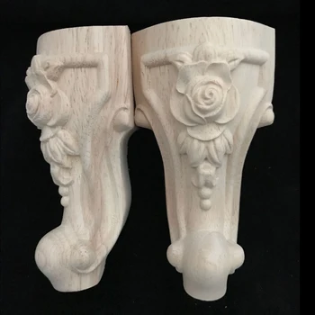 4pcs/lots Oak Wood Furniture Legs Solid Wood Flower Carved TV Cabinet Seat Feet No Painting Wooden Sofa table Foot Legs B530
4pcs/lots Oak Wood Furniture Legs Solid Wood Flower Carved TV Cabinet Seat Feet No Painting Wooden Sofa table Foot Legs B530