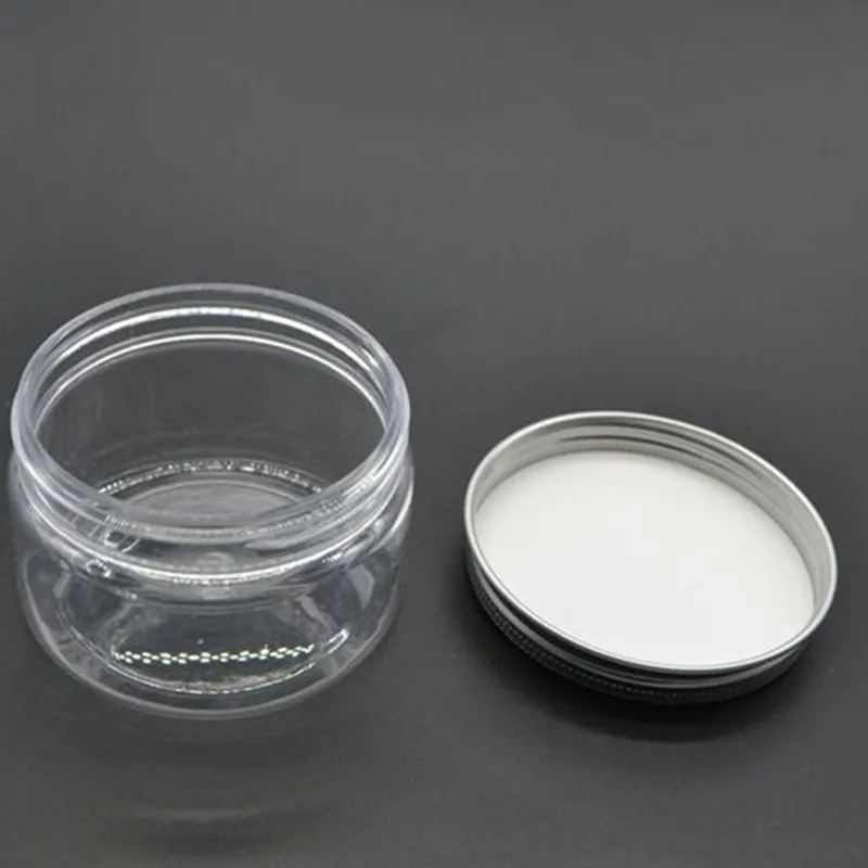10pcs 120g PET Cream Jars Aluminum Cap Empty Clear Plastic Containers Cosmetics Packaging Powder Ointment Packing Box Pots
10pcs 120g PET Cream Jars Aluminum Cap Empty Clear Plastic Containers Cosmetics Packaging Powder Ointment Packing Box Pots
