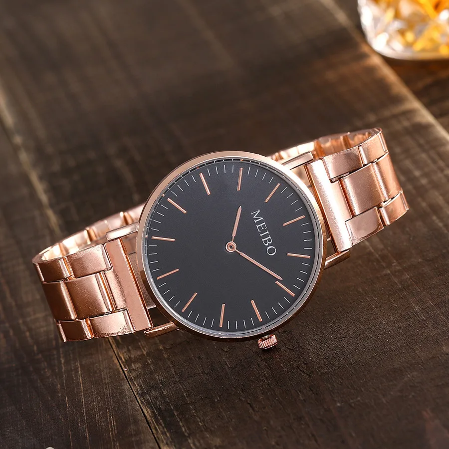2019 MEIBO Women's Casual Quartz Stainless Steel Newv Strap Watch Analog Wrist Drop Shopping Reloj de moda dama Wd3 | Наручные часы