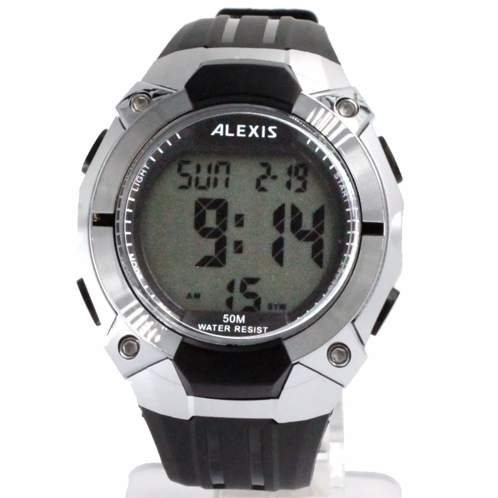 ALEXIS Brand DW452B Date BackLight PNP Shiny Silver Bezel Water Resist Boy Girl Digital Watch
ALEXIS Brand DW452B Date BackLight PNP Shiny Silver Bezel Water Resist Boy Girl Digital Watch