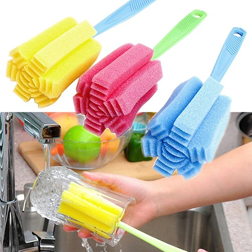 1pc Kitchen Cleaning Tool Sponge Brush for Wineglass Bottle Coffee Tea Glass Cup Handle Cleaning Brush Supplies for Cup
1pc Kitchen Cleaning Tool Sponge Brush for Wineglass Bottle Coffee Tea Glass Cup Handle Cleaning Brush Supplies for Cup