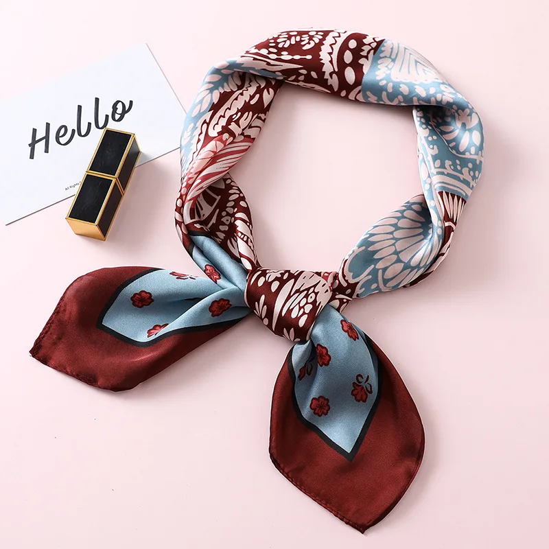 Square Silk Scarf Women 2019 Designer Print Neck Scarves Lady Foulard Head Band Brand Hand Kerchief Femme Small Shawls
Square Silk Scarf Women 2019 Designer Print Neck Scarves Lady Foulard Head Band Brand Hand Kerchief Femme Small Shawls