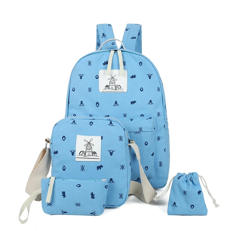 4pcs/lot Canvas Children School Bags Fashion Schoolbags For Girls High School Big Bag Printing For Teenagers Trend Student Bag
4pcs/lot Canvas Children School Bags Fashion Schoolbags For Girls High School Big Bag Printing For Teenagers Trend Student Bag