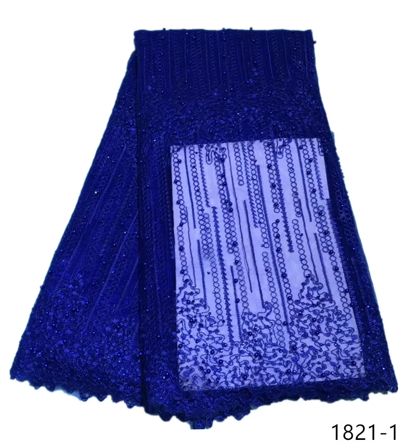2019 New arrival African net lace with beads French lace fabric royal blue African lace Net Lace Material for party dress 1821
2019 New arrival African net lace with beads French lace fabric royal blue African lace Net Lace Material for party dress 1821