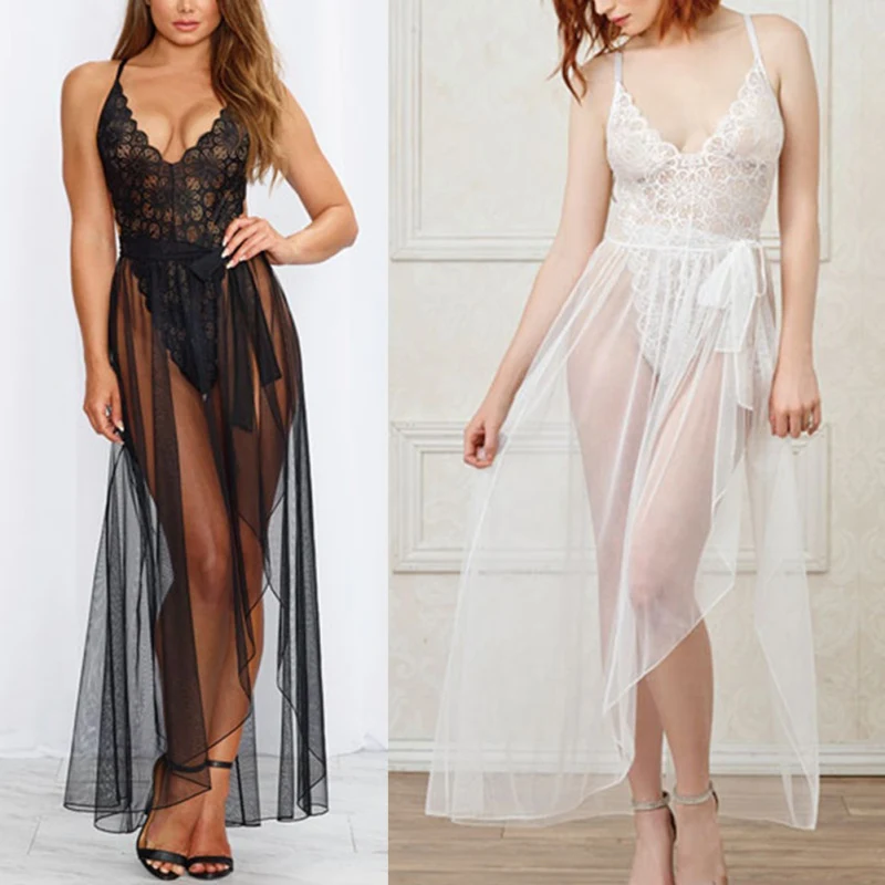 Sexy Mesh Lace Deep V-neck Nightdress Sexy Lingerie Sleeveless Nightgowns Sleepwear Night Dress Sexy Ladies Nightskirt
Sexy Mesh Lace Deep V-neck Nightdress Sexy Lingerie Sleeveless Nightgowns Sleepwear Night Dress Sexy Ladies Nightskirt