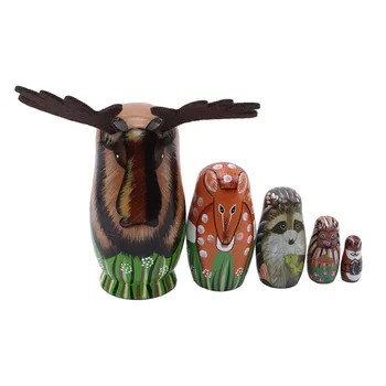 5pcs Russian Dolls Handmade Basswood Nesting Dolls Set Matryoshka Dolls Toys Home Decoration
5pcs Russian Dolls Handmade Basswood Nesting Dolls Set Matryoshka Dolls Toys Home Decoration