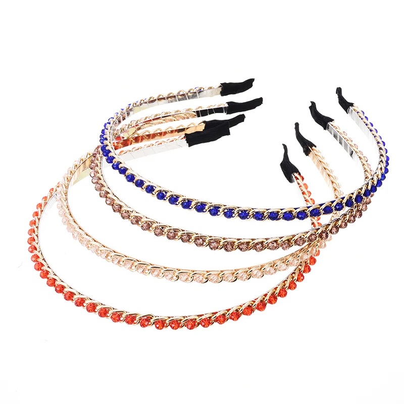 M MISM Girl Luxury Style Solid Hair Band Perfect Quality Rhinestone diamond Accessories for Women Crystal hair Ornaments |