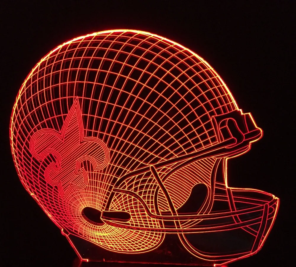 3D Night Light Football Cap Team Logo Helmet Changeable 7 Colors Home Decor Football Fans Xmas Gifts Lamparas
3D Night Light Football Cap Team Logo Helmet Changeable 7 Colors Home Decor Football Fans Xmas Gifts Lamparas