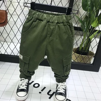 WLG boys spring autumn casual pants kids boy pockets khaki gray green trousers baby all match clothes
WLG boys spring autumn casual pants kids boy pockets khaki gray green trousers baby all match clothes