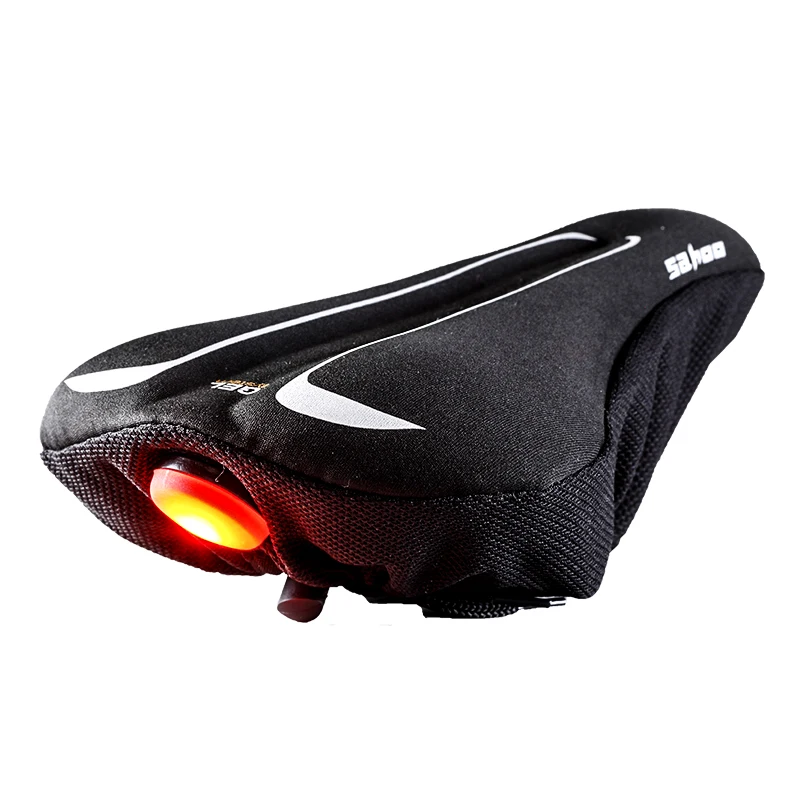 Roswheel Sahoo Series 511516 Cycling Slicone Gel Bike Seat Cover Bicycle Saddle Cushion Pad with Rear Back Light S M L Size
Roswheel Sahoo Series 511516 Cycling Slicone Gel Bike Seat Cover Bicycle Saddle Cushion Pad with Rear Back Light S M L Size