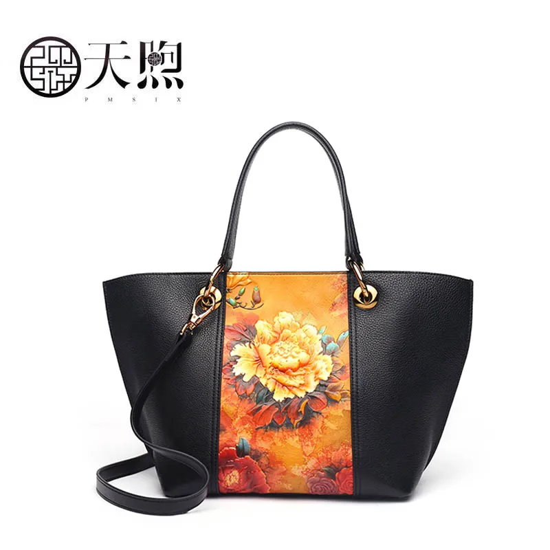 First layer cowhide bag female 2019 new ethnic style printed shoulder Messenger bag Large-capacity handbag branded handbag
First layer cowhide bag female 2019 new ethnic style printed shoulder Messenger bag Large-capacity handbag branded handbag