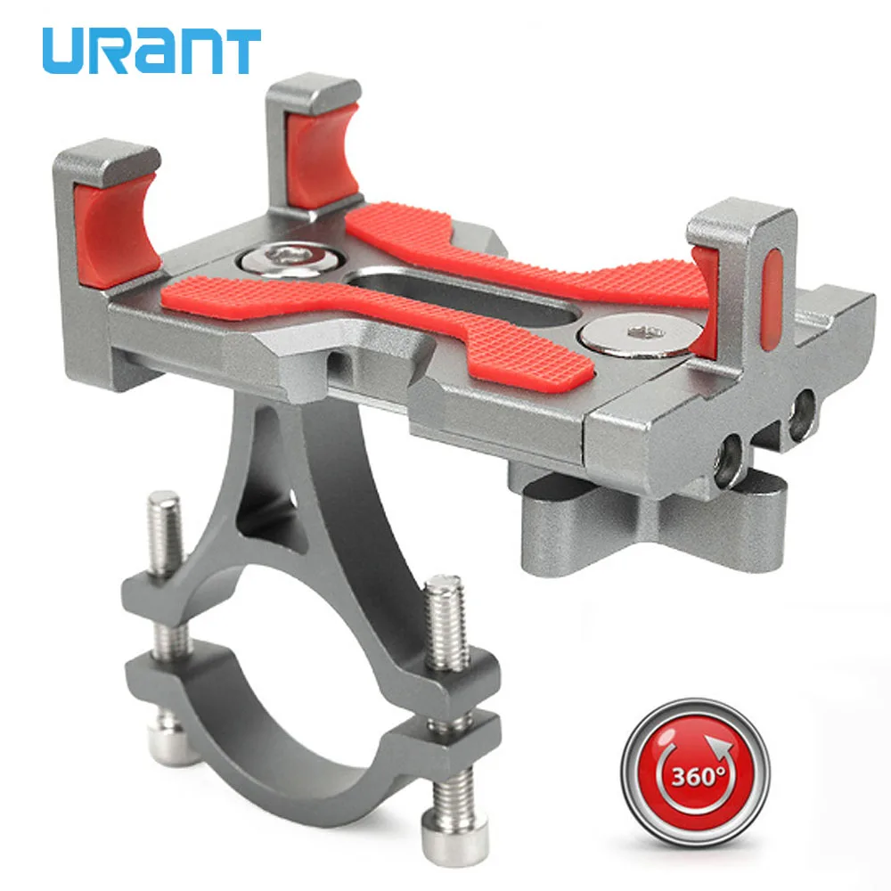 URANT Aluminum Alloy Motorcycle Phone Holder For iPhone Support Moto GPS Bike Handlebar Holders with 360 Degree Rotating
URANT Aluminum Alloy Motorcycle Phone Holder For iPhone Support Moto GPS Bike Handlebar Holders with 360 Degree Rotating